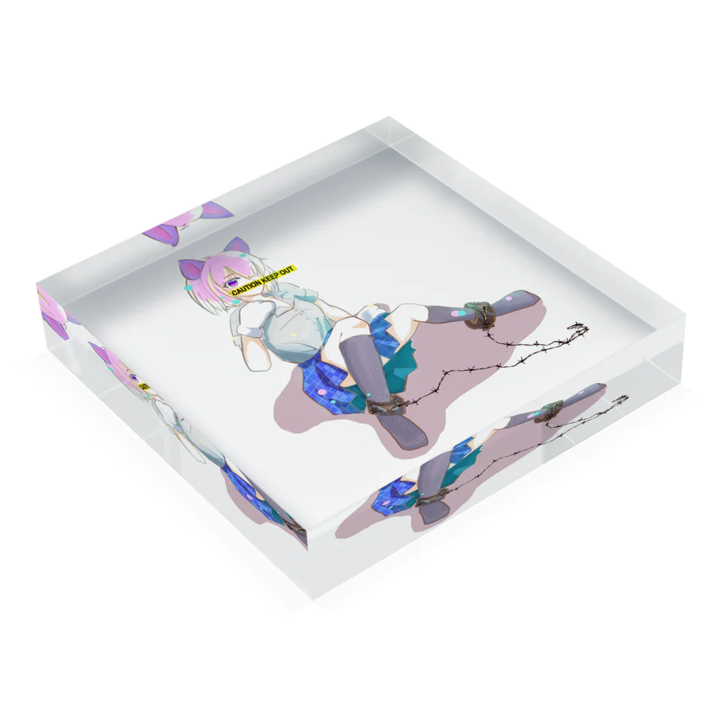 パンダステルス支店の「どうヴつ NO.00004」  Acrylic Block :placed flat