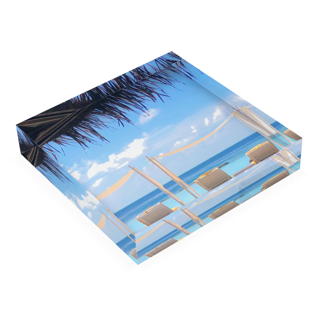 ピスケスワークスのSummer!!! Acrylic Block :placed flat