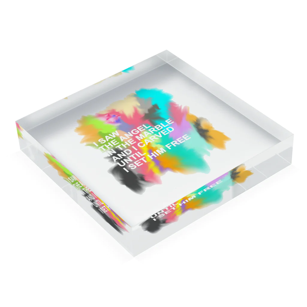 m's creative studioのfurfur Acrylic Block :placed flat