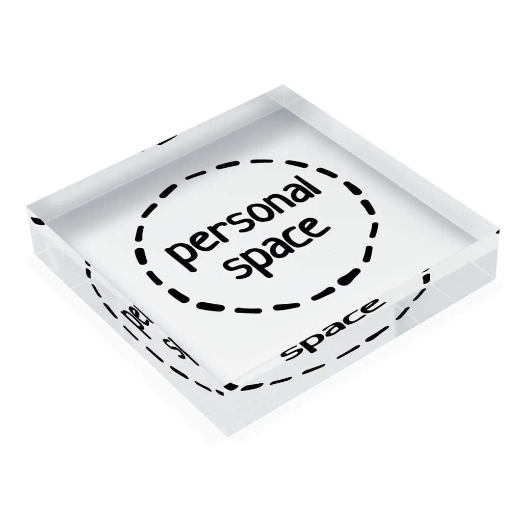 NOBODY754のPersonal Space Acrylic Block :placed flat