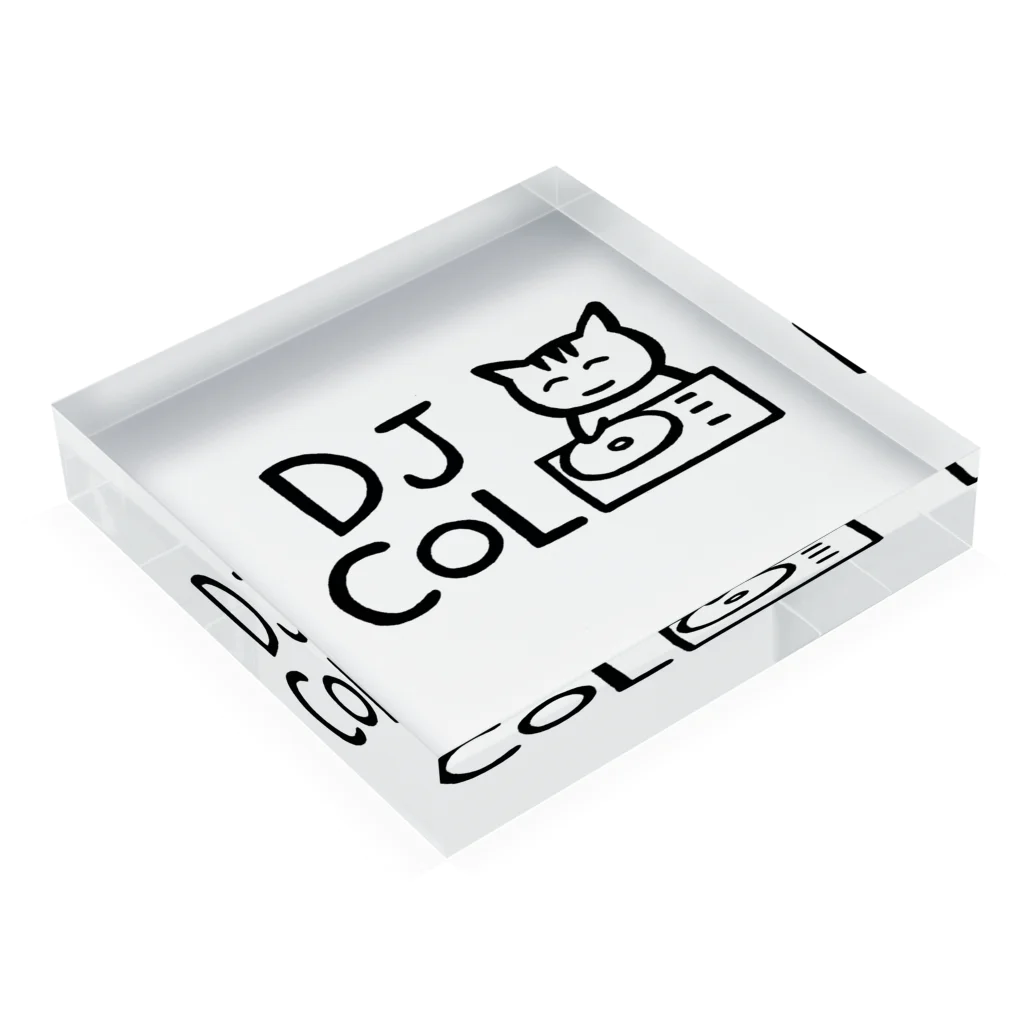 DJ コル の店のDJ コル Acrylic Block :placed flat