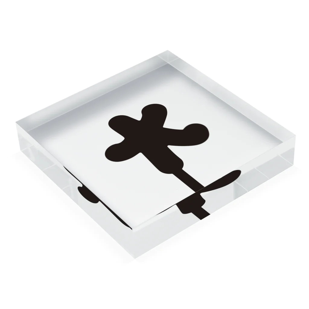 INA GraphicのHIPHOP ASTERISK Acrylic Block :placed flat