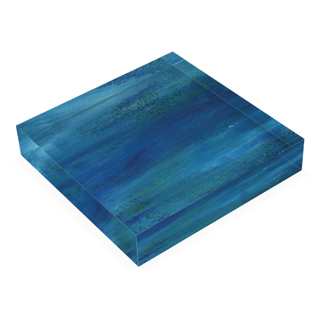 田中のcolor-海原- Acrylic Block :placed flat