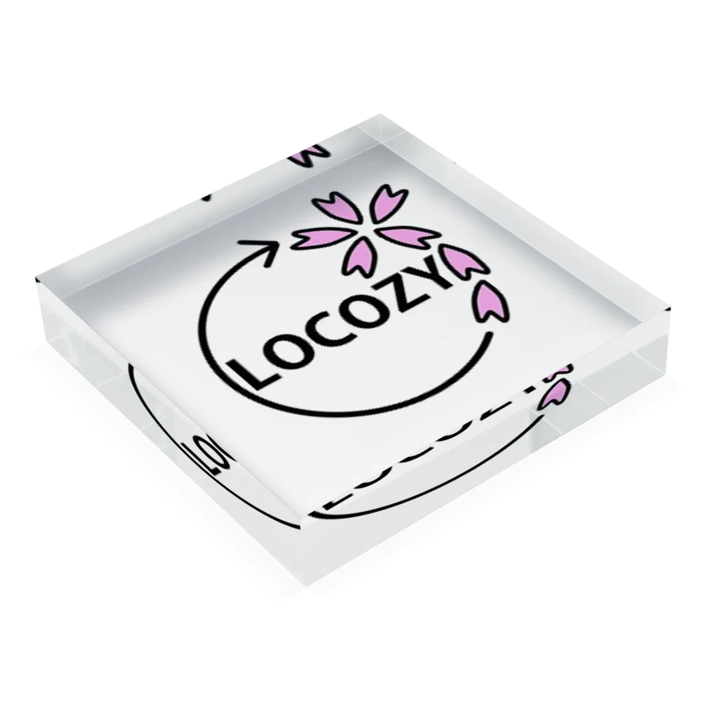 LOCOZY　ONLINEのLOCOZYペーパーウェイト Acrylic Block :placed flat