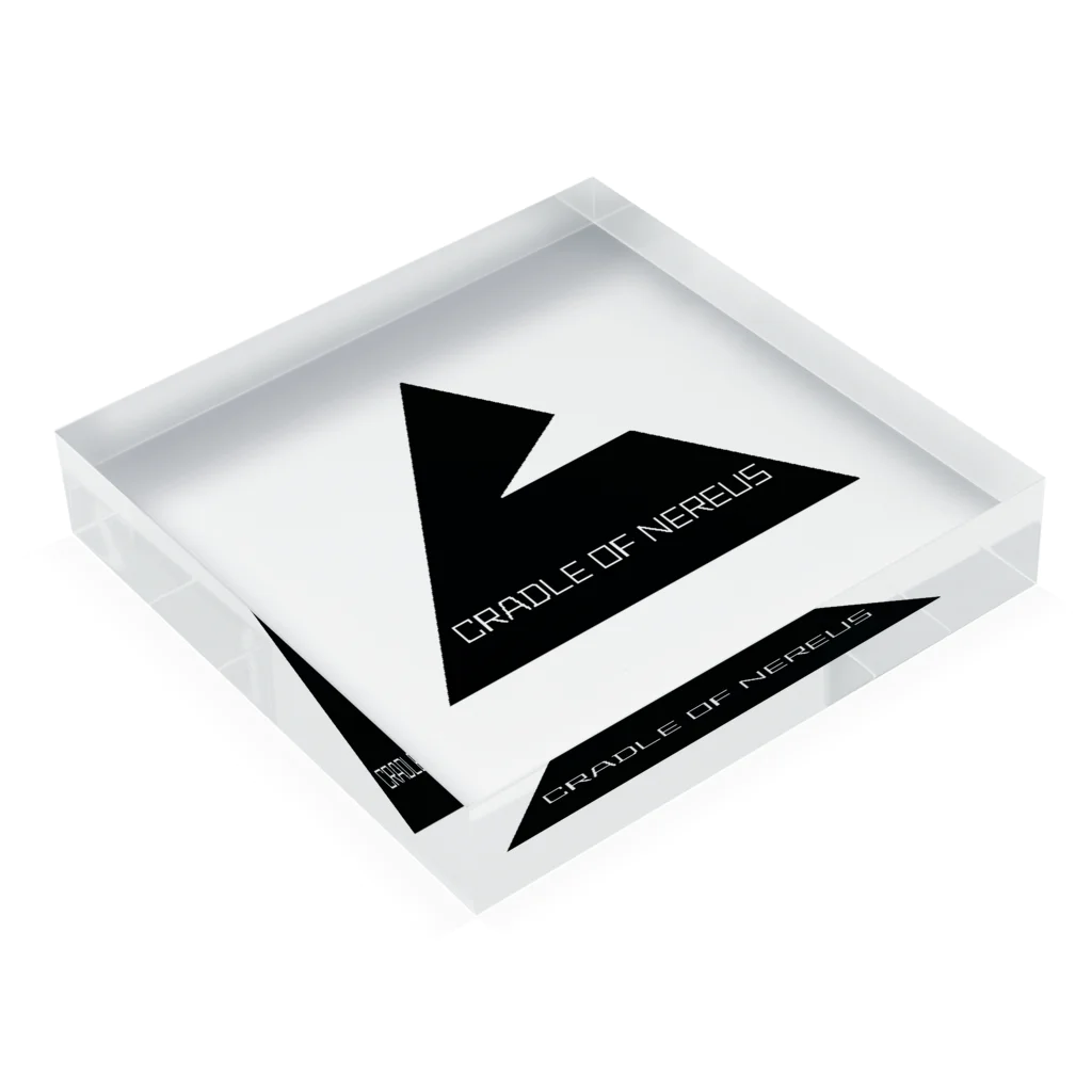 歯車インダストリー SUZURI支店のCRADLE OF NEREUS(BLACK) Acrylic Block :placed flat