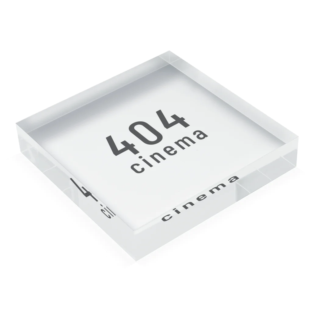 404cinemaの404cinema Acrylic Block :placed flat