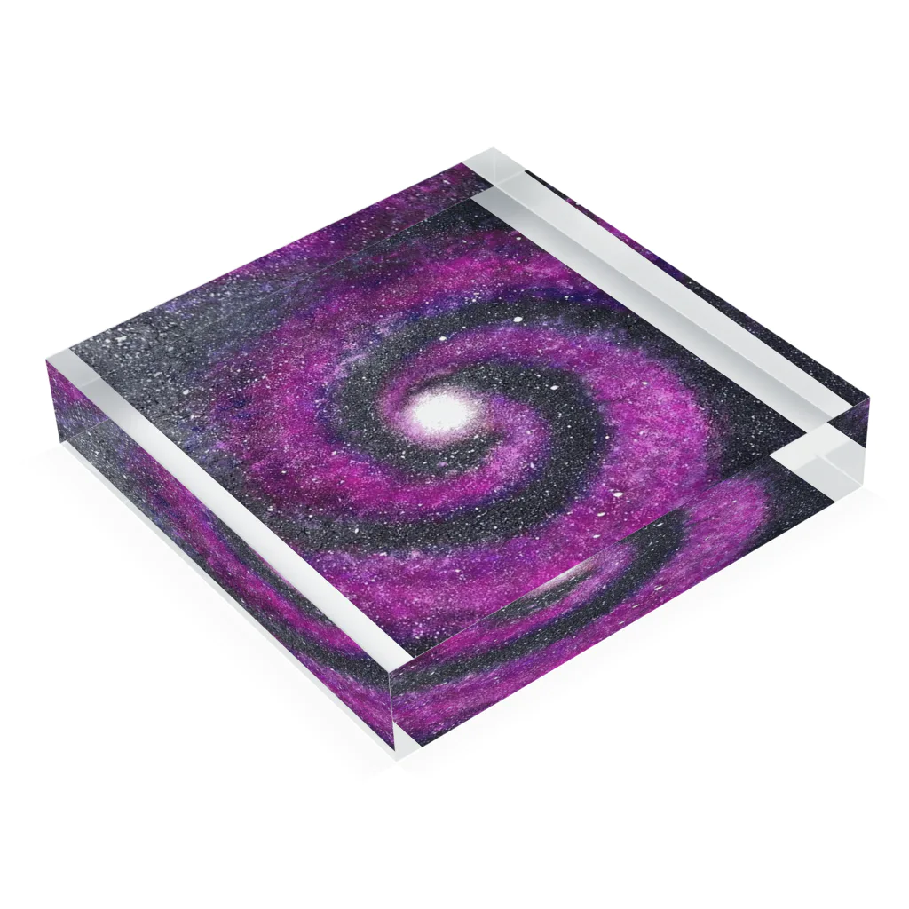 龍眼ミタマスアートの宇宙 Acrylic Block :placed flat