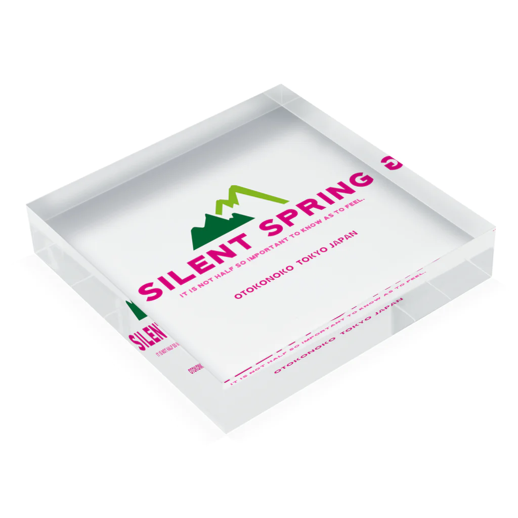 OTOKONOKOTOKYOJAPANのSILENT SPRING Acrylic Block :placed flat