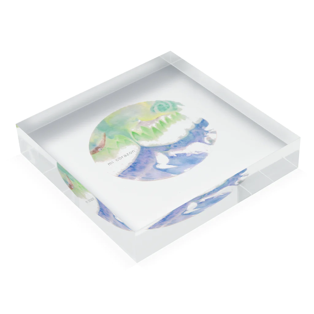 Hotatetomocoの星の世界 Acrylic Block :placed flat