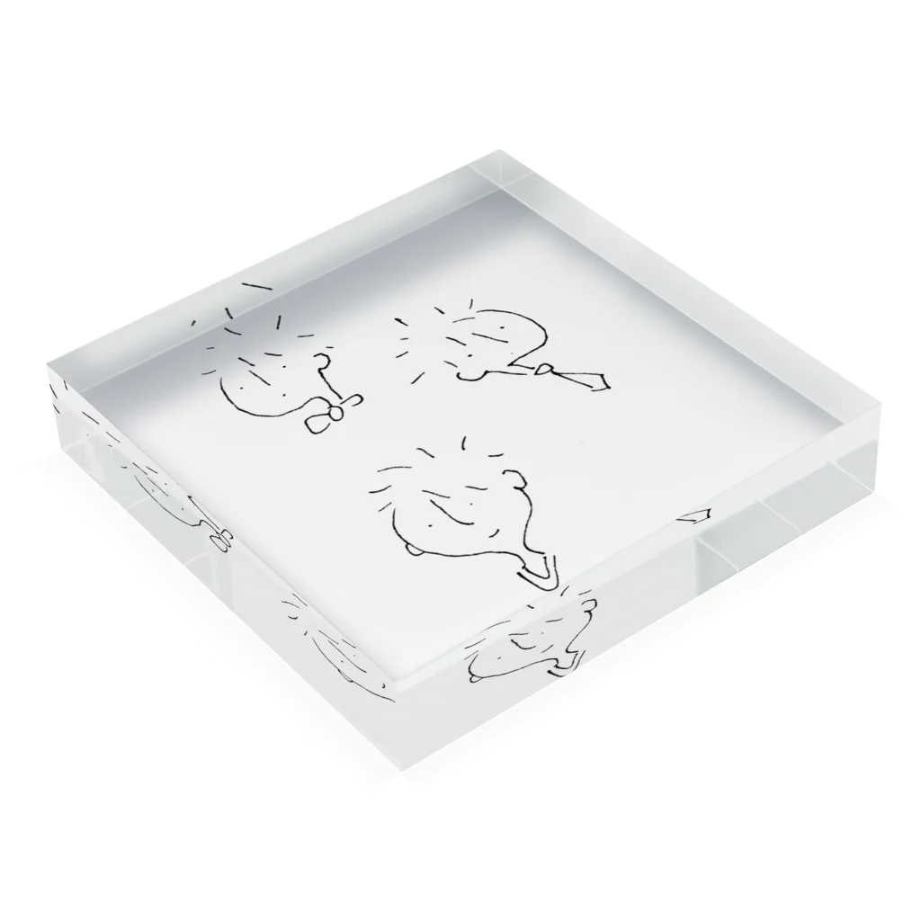 YUe@フェレットグッズ販売所のonazihito Acrylic Block :placed flat