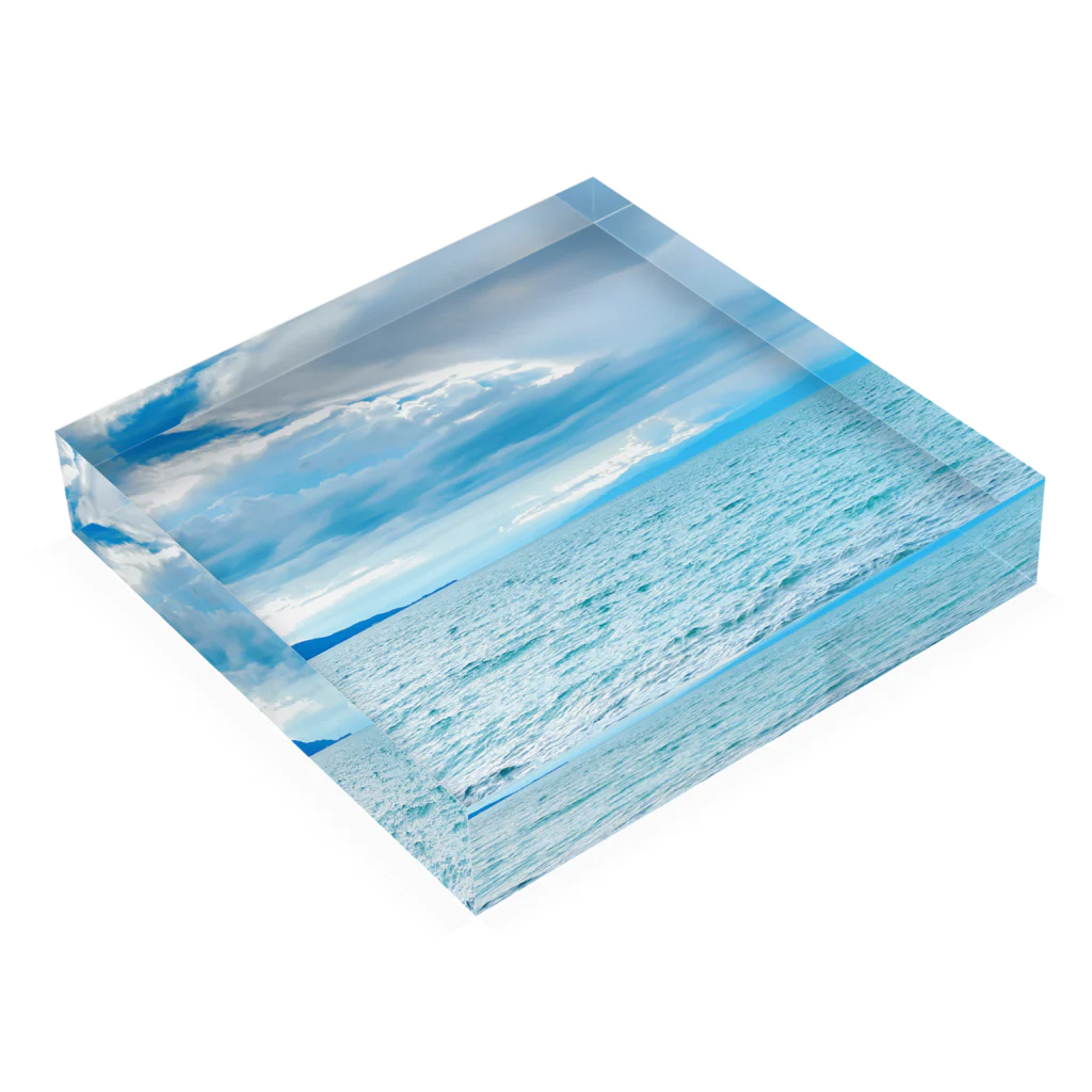 お花屋のSKYアイテム Acrylic Block :placed flat