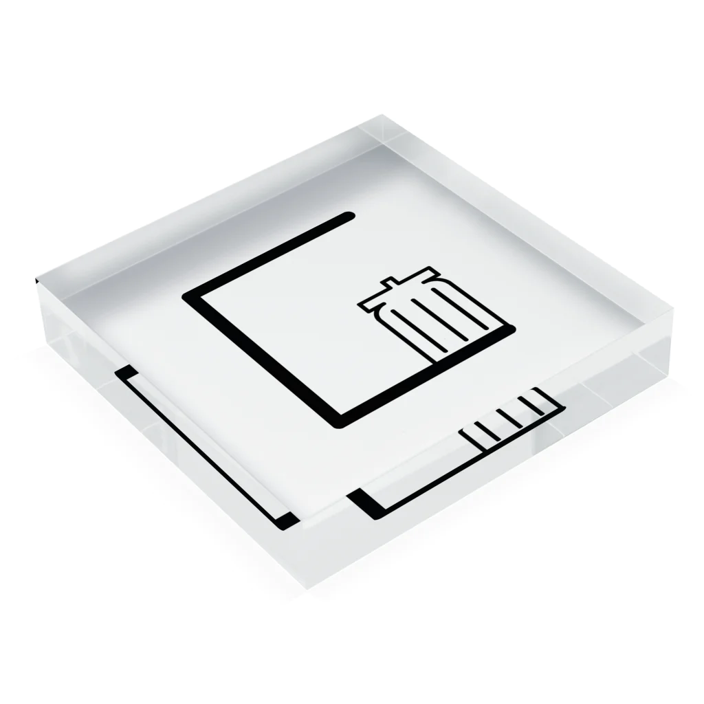 いろいろおおおのGomiProgramsオリジナル Acrylic Block :placed flat