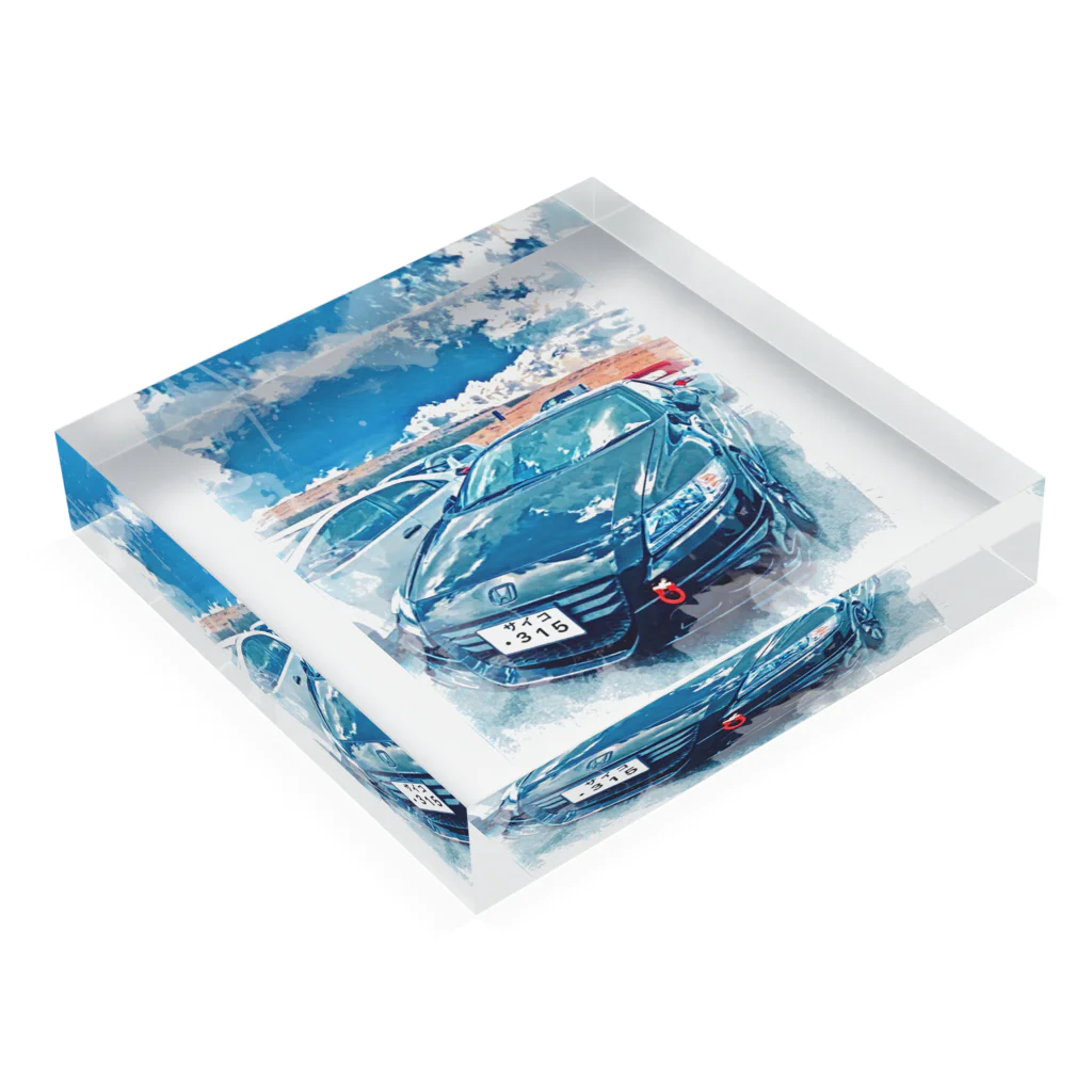 なちゅらるのアノ車 Acrylic Block :placed flat