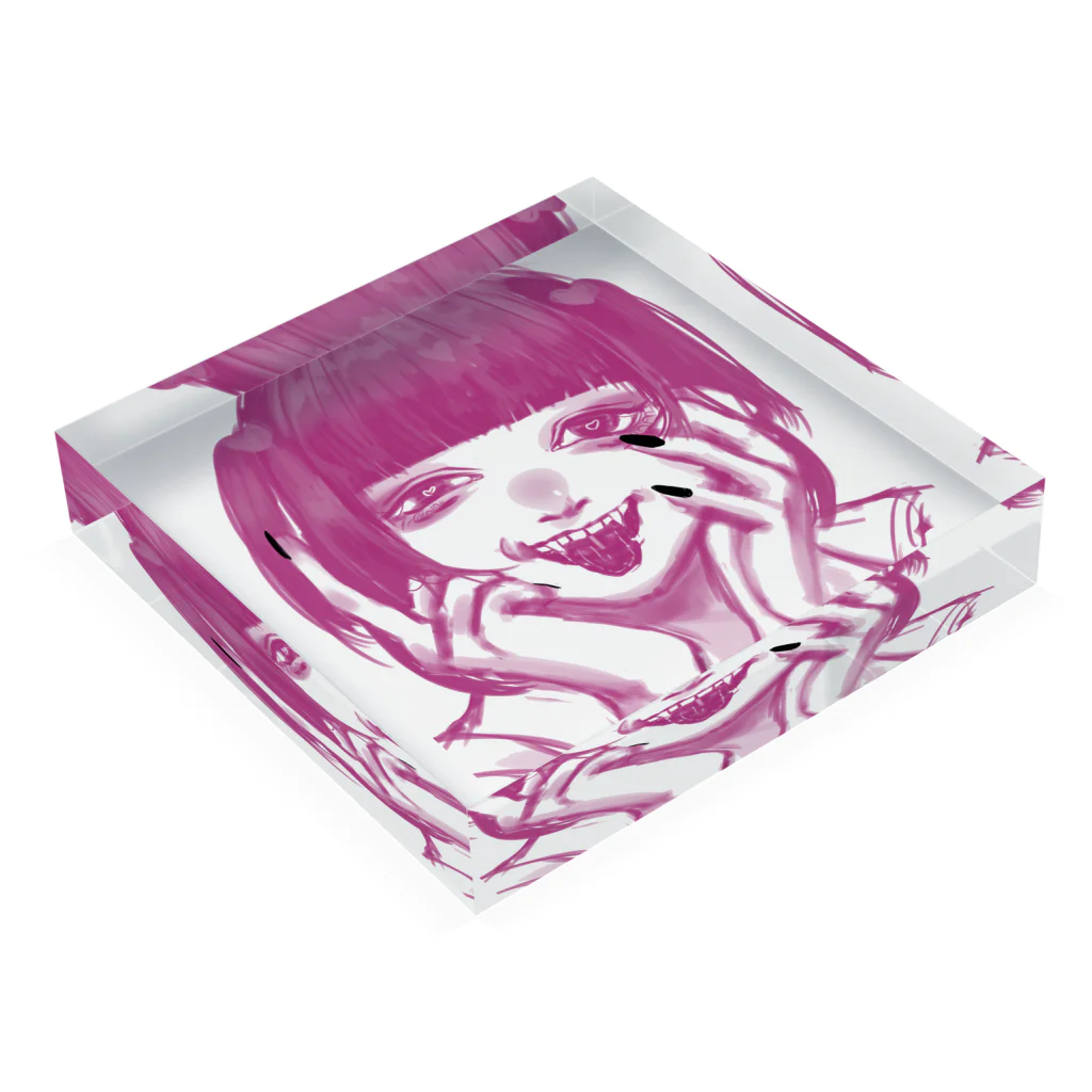 メンヘラ商業士のメンヘラ女2 Acrylic Block :placed flat