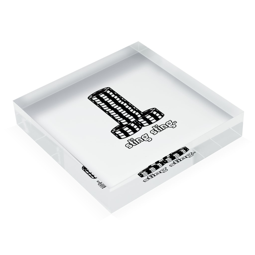 sting sting.410410のsting sting.014ver. Acrylic Block :placed flat