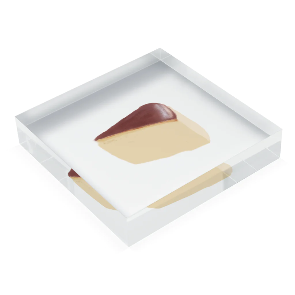 ぴらななショップのスフレチーズケーキ　単品 Acrylic Block :placed flat