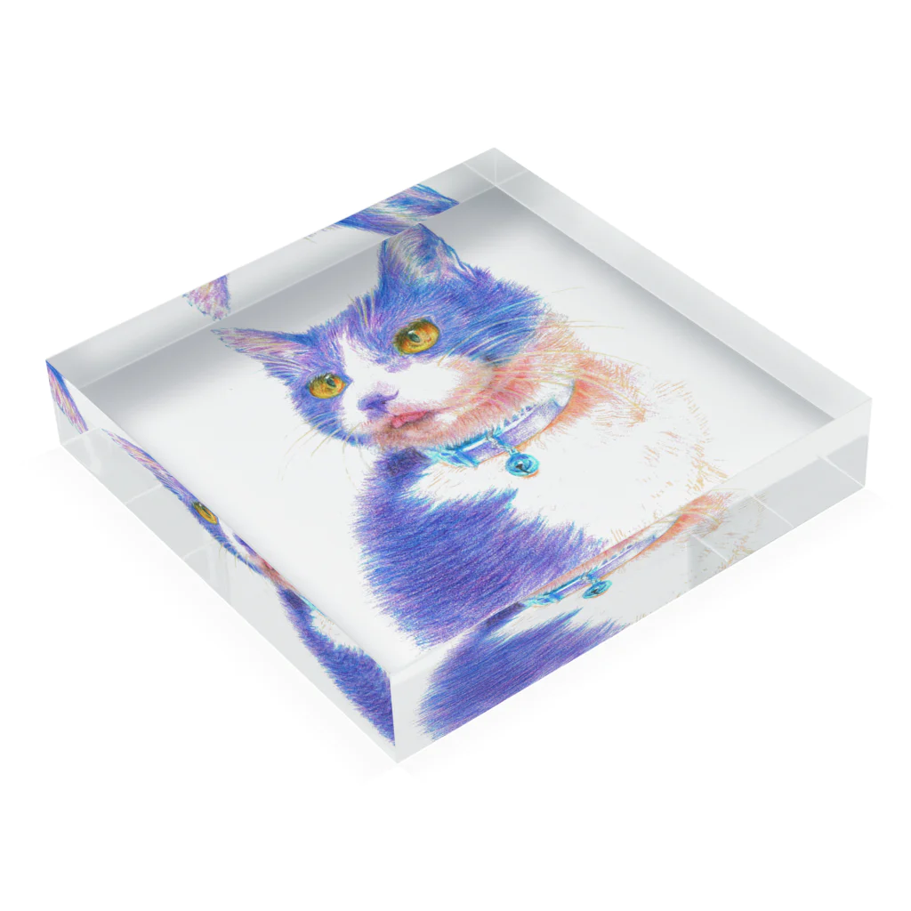 Miwa Kasumiのpurple Acrylic Block :placed flat