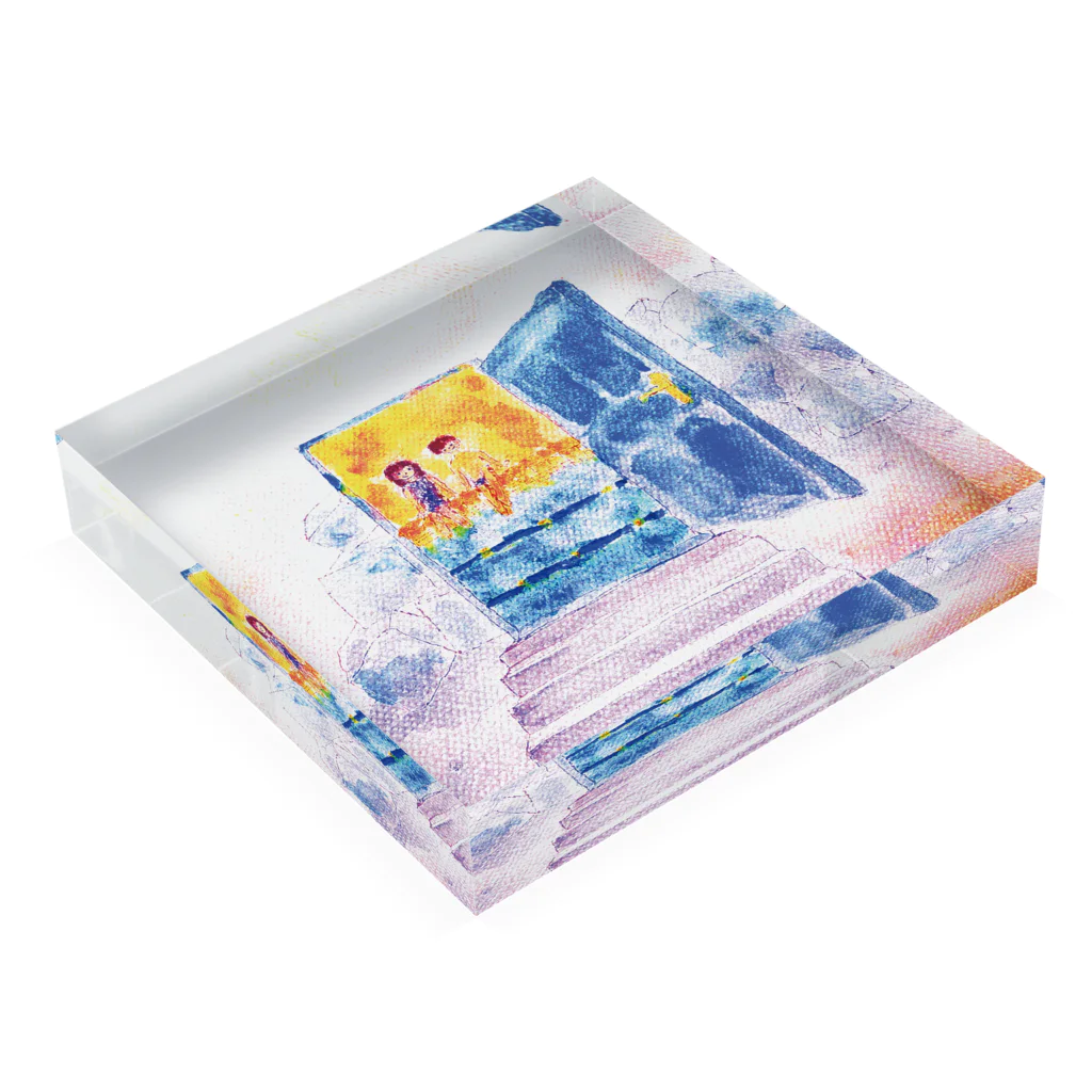 mina otsukiのタイムカプセルブロック Acrylic Block :placed flat