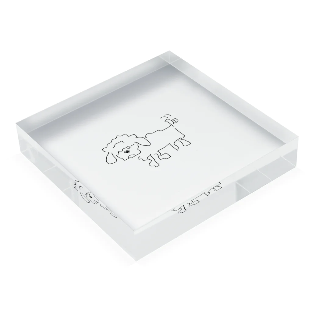 2ö1号室の女のとんかつ Acrylic Block :placed flat