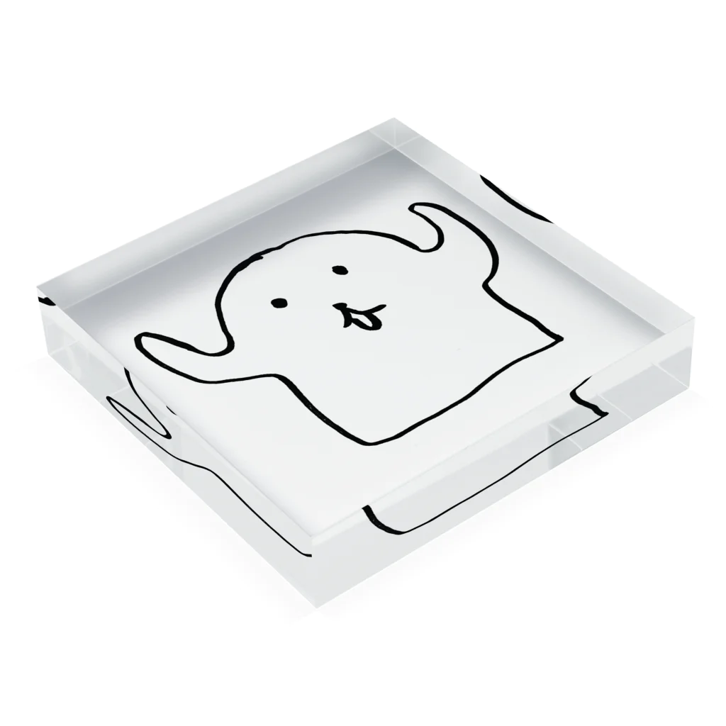 SHOP ハニワのはにわちゃん Acrylic Block :placed flat