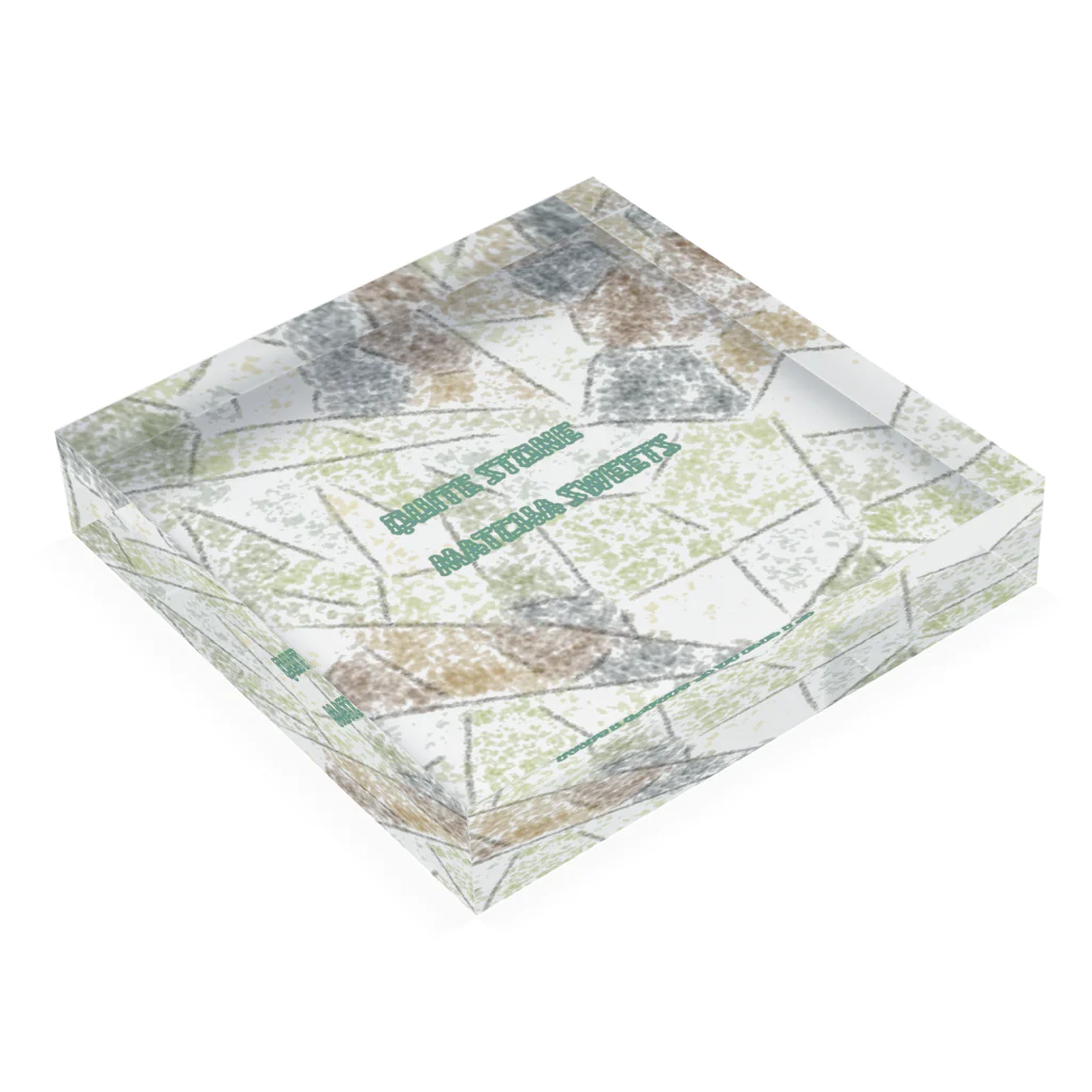 LeafCreateのQuiteStone MatchaSweets Acrylic Block :placed flat