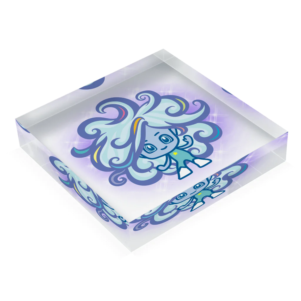 alpacca-creativeのアンドロメダ星人 Acrylic Block :placed flat