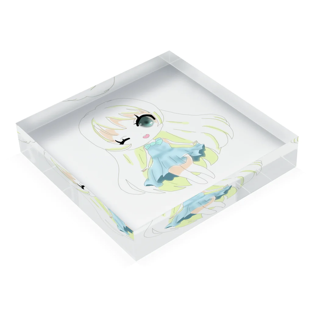 キューキャラのステラちゃんグッズ！ Acrylic Block :placed flat