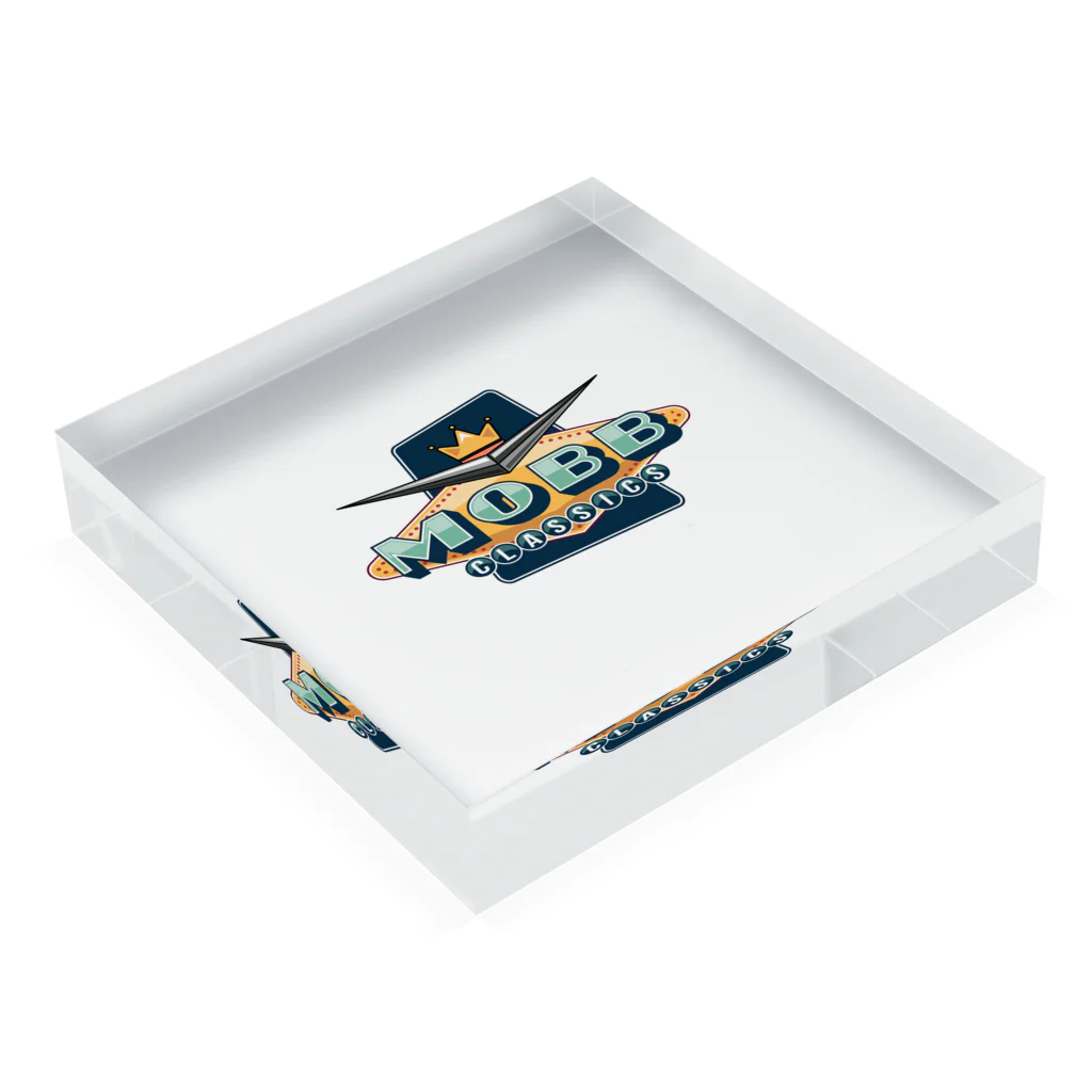 Marty's shop のMobb classics  original logo Acrylic Block :placed flat