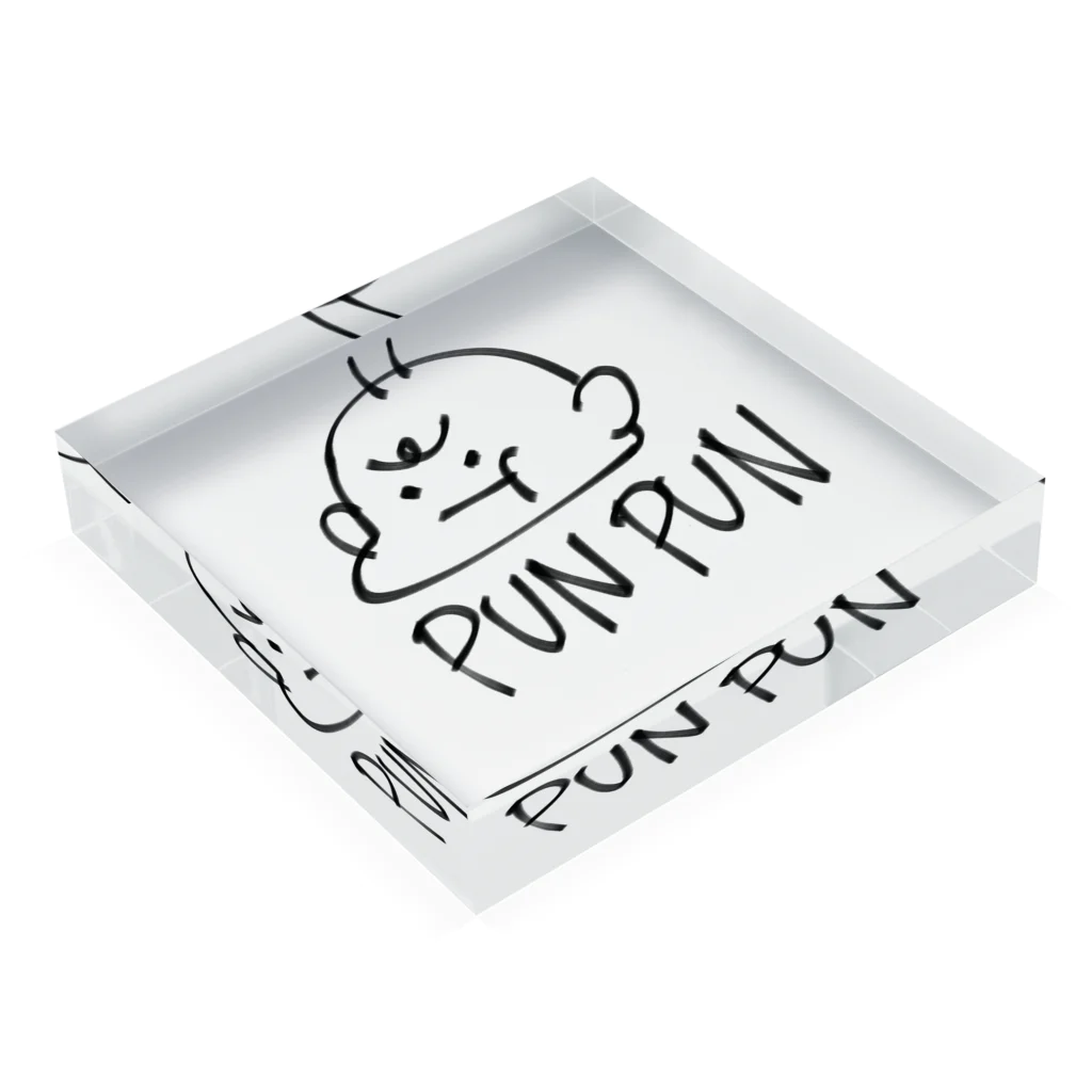 森田マーガレットのPUNPUN Acrylic Block :placed flat