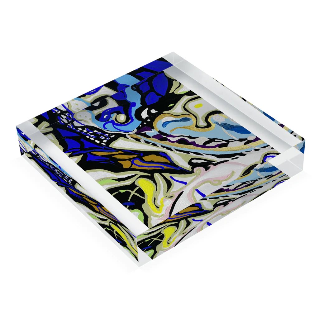 NIL の絵画風　18 Acrylic Block :placed flat