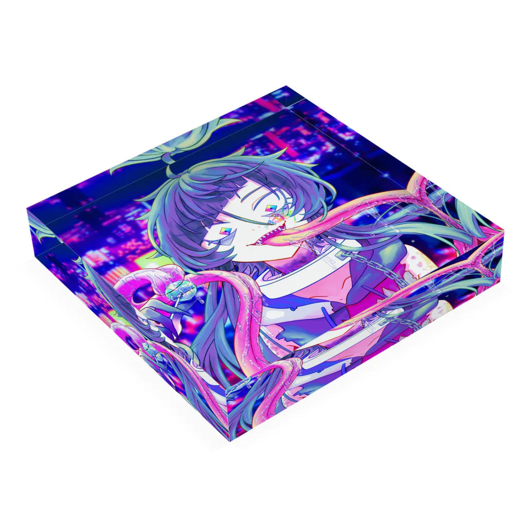 支配者様に投げ銭ショッッップの2nd Anniversary［A］ Acrylic Block :placed flat