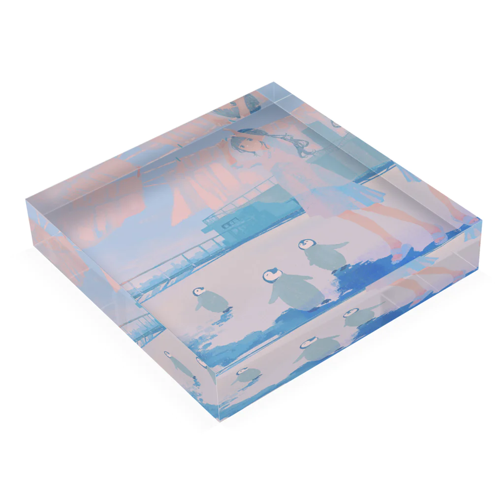 tabiの洗濯日和 Acrylic Block :placed flat