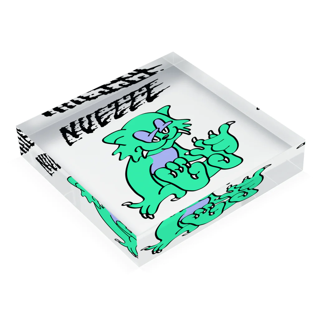 文字８フレッシュ！のNUEGURUMI on the BLOCK Acrylic Block :placed flat