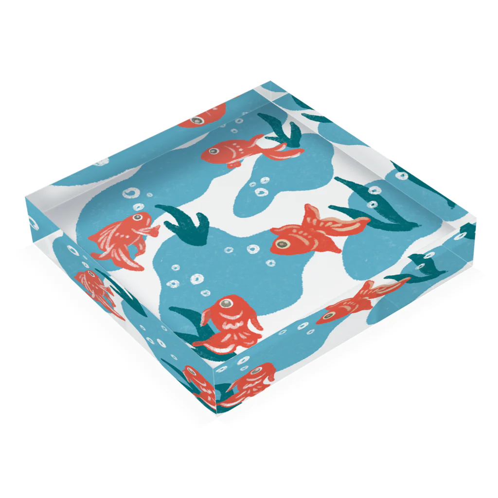 naty's doodlesのGoldenfish Acrylic Block :placed flat