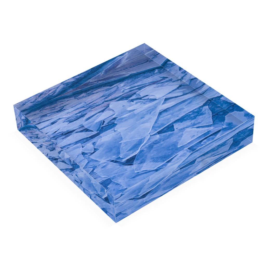 ShaGaDoのBackground material Lake surface freezing Acrylic Block :placed flat