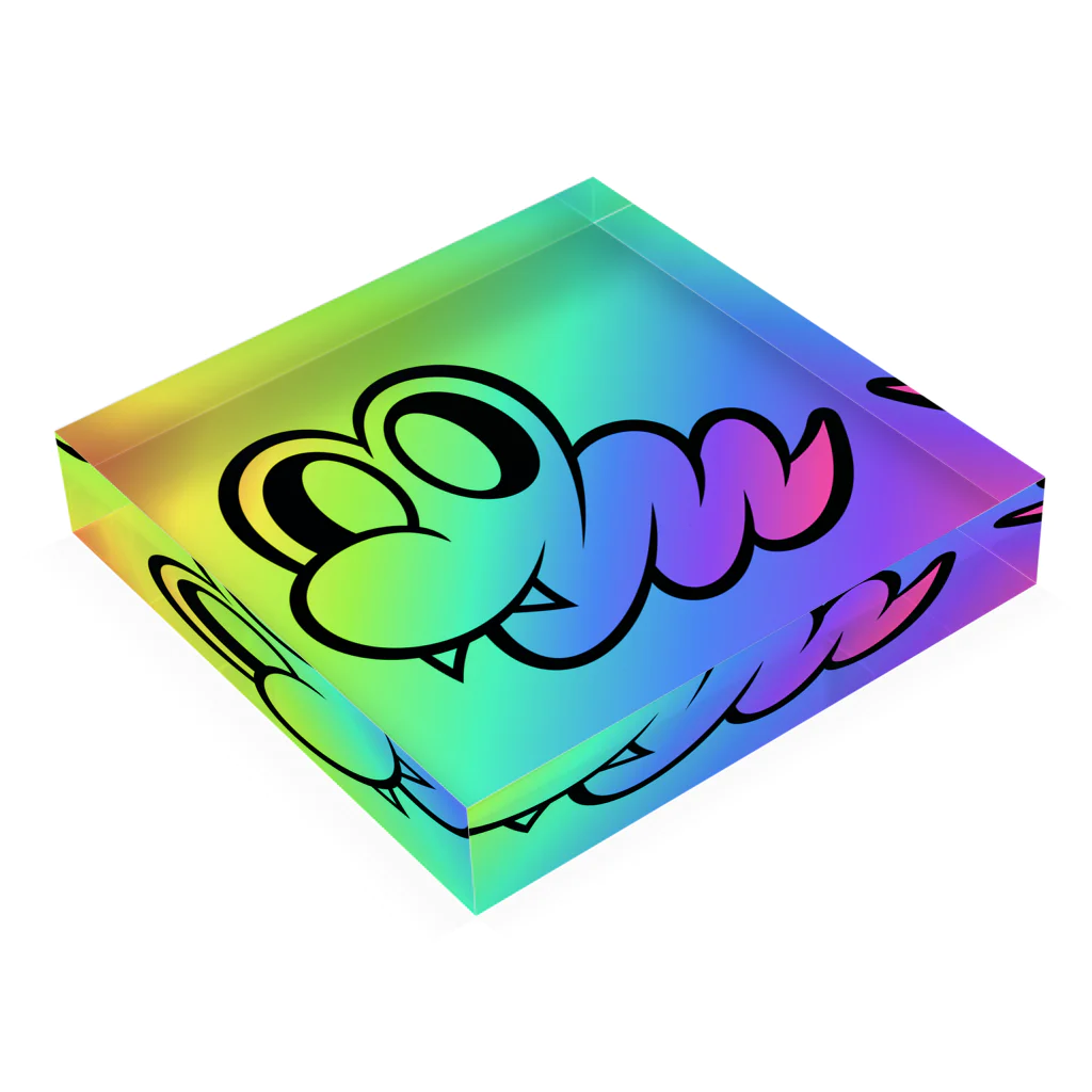 Creamy_PythonのCreamyPython #Rainbow Acrylic Block :placed flat