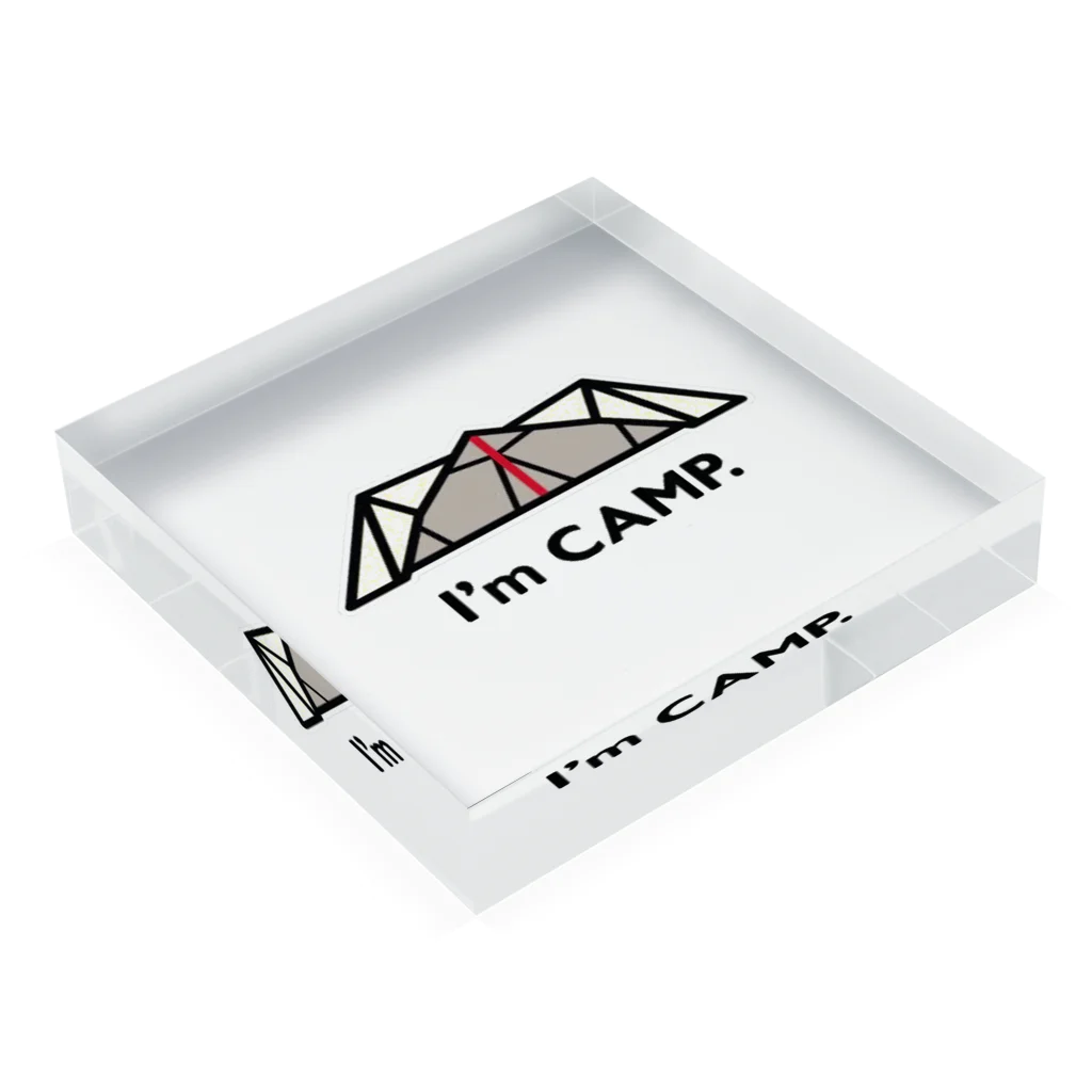 I'm CAMP.のI'm CAMP. アクリルブロックの平置き