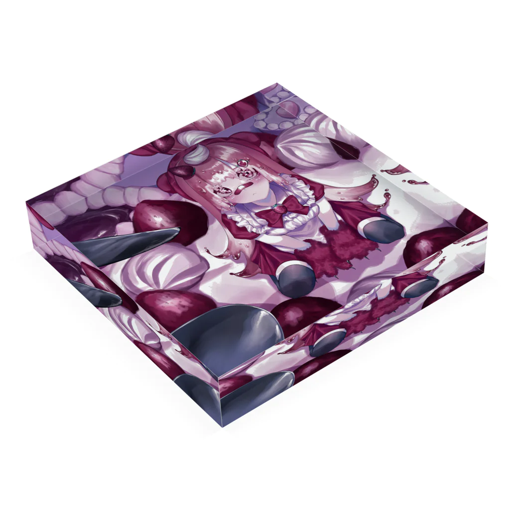 💜嫉魅 ゆき💜の食べちゃうの？ Acrylic Block :placed flat