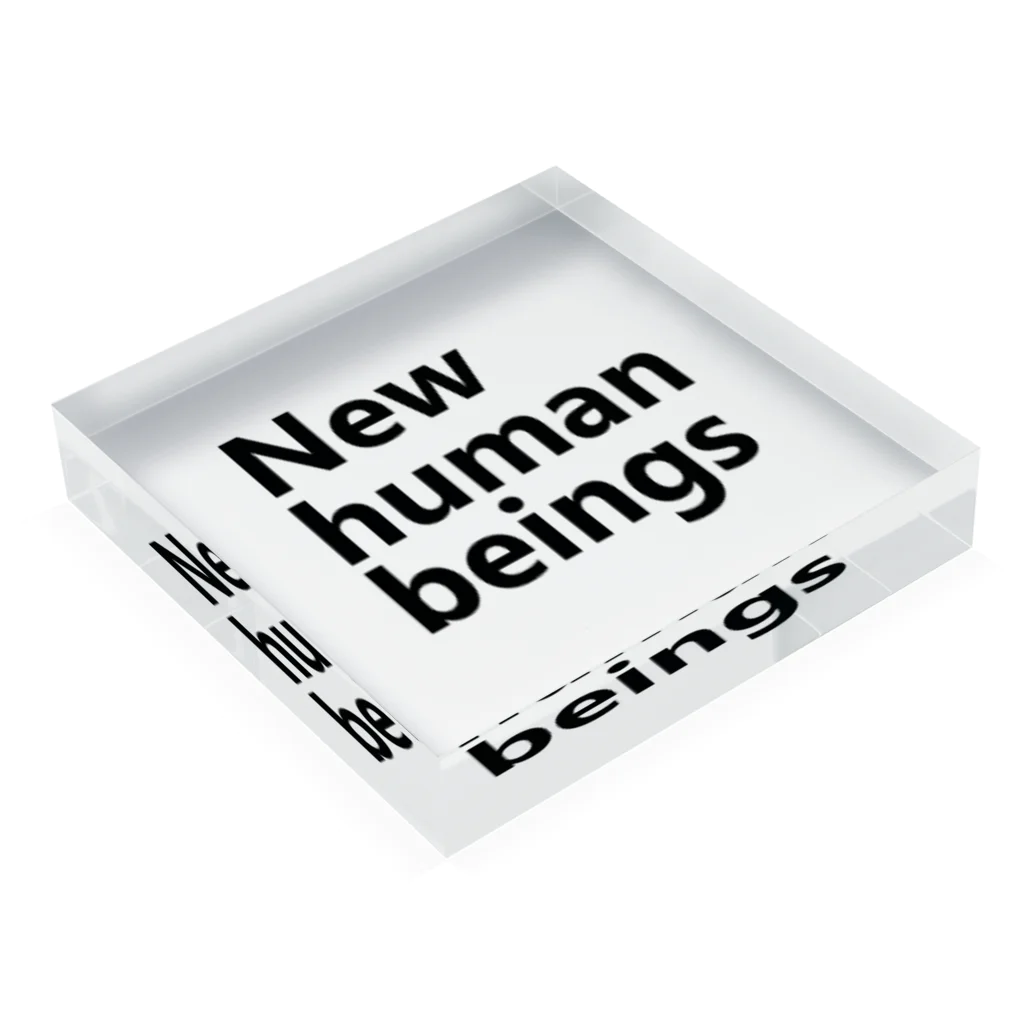 アメリカンベース  GG57の新人類　新しき人間　New human beings Acrylic Block :placed flat