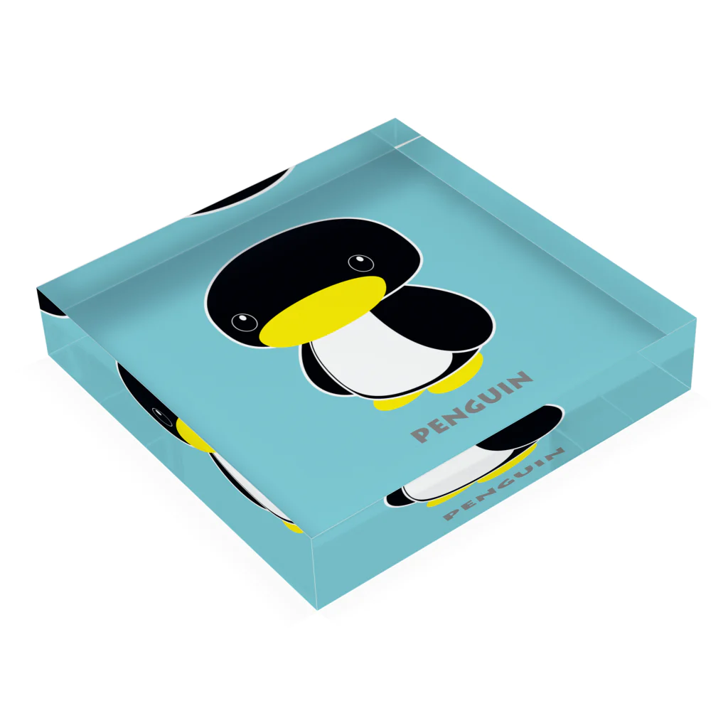 i-conのPENGUIN Acrylic Block :placed flat