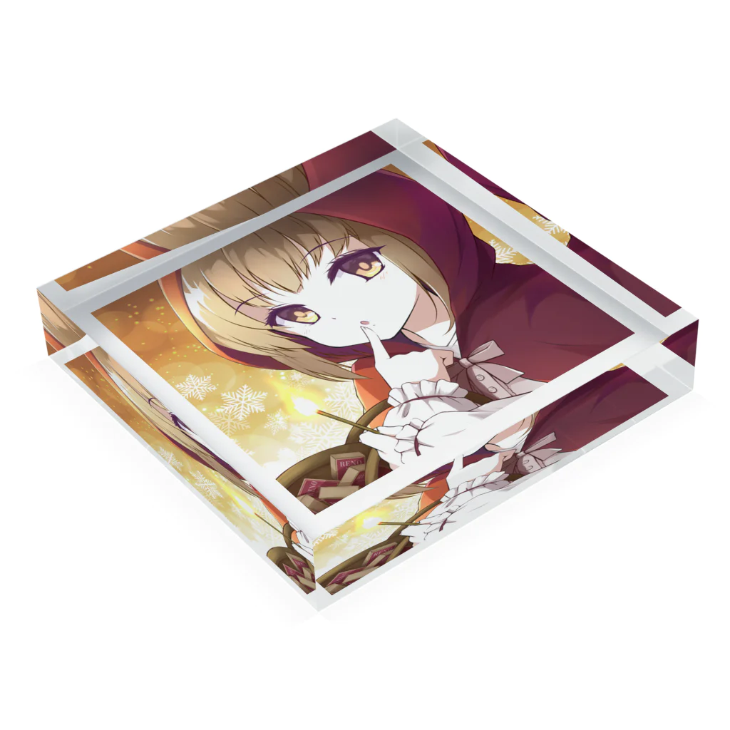 自分用の柚鳥れの マッチ売りの少女 ver. Acrylic Block :placed flat