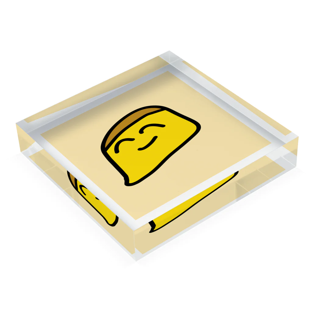 Smilesのプリン Acrylic Block :placed flat