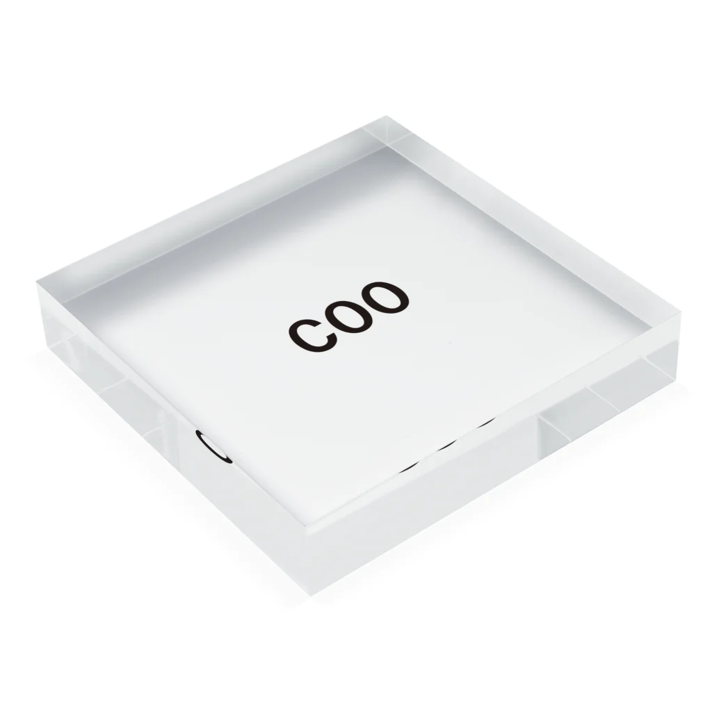 stapsの役職シリーズ　COO Acrylic Block :placed flat