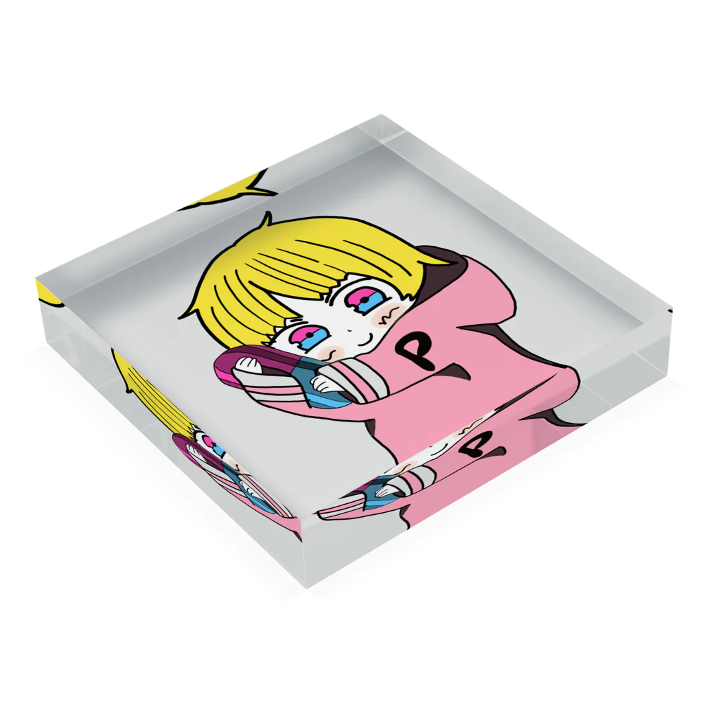 ピノコ@双極性の大学生･イラスト描きの小さなピノコ Acrylic Block :placed flat