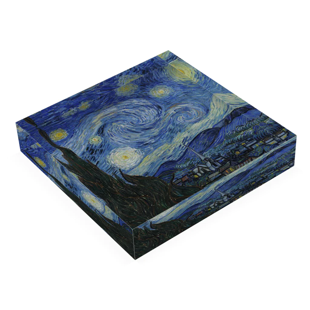 artgalleryのThe Starry Night Acrylic Block :placed flat