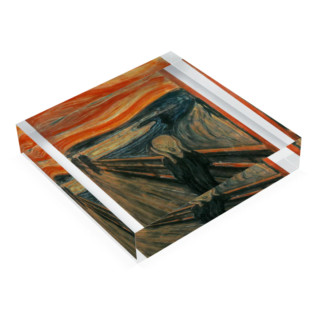 artgalleryのThe Scream Acrylic Block :placed flat