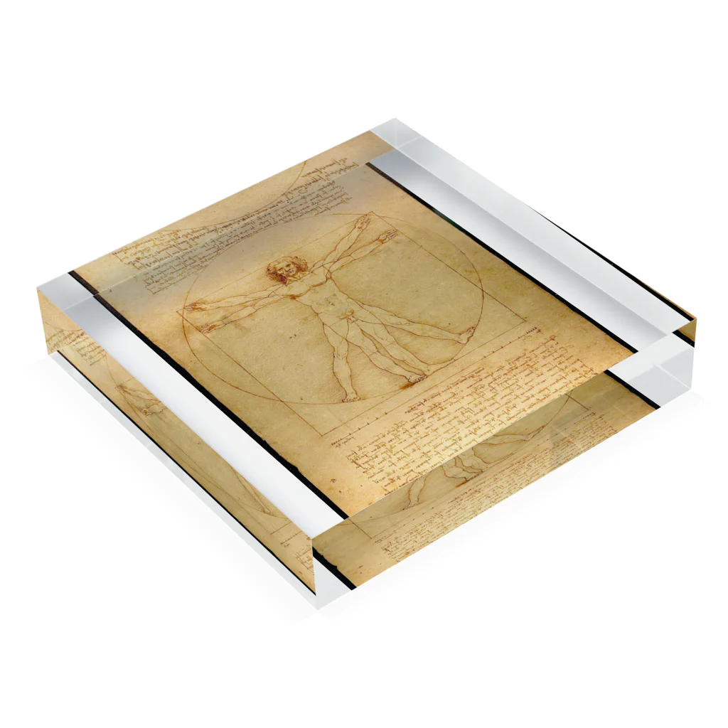 artgalleryのUomo vitruviano Acrylic Block :placed flat