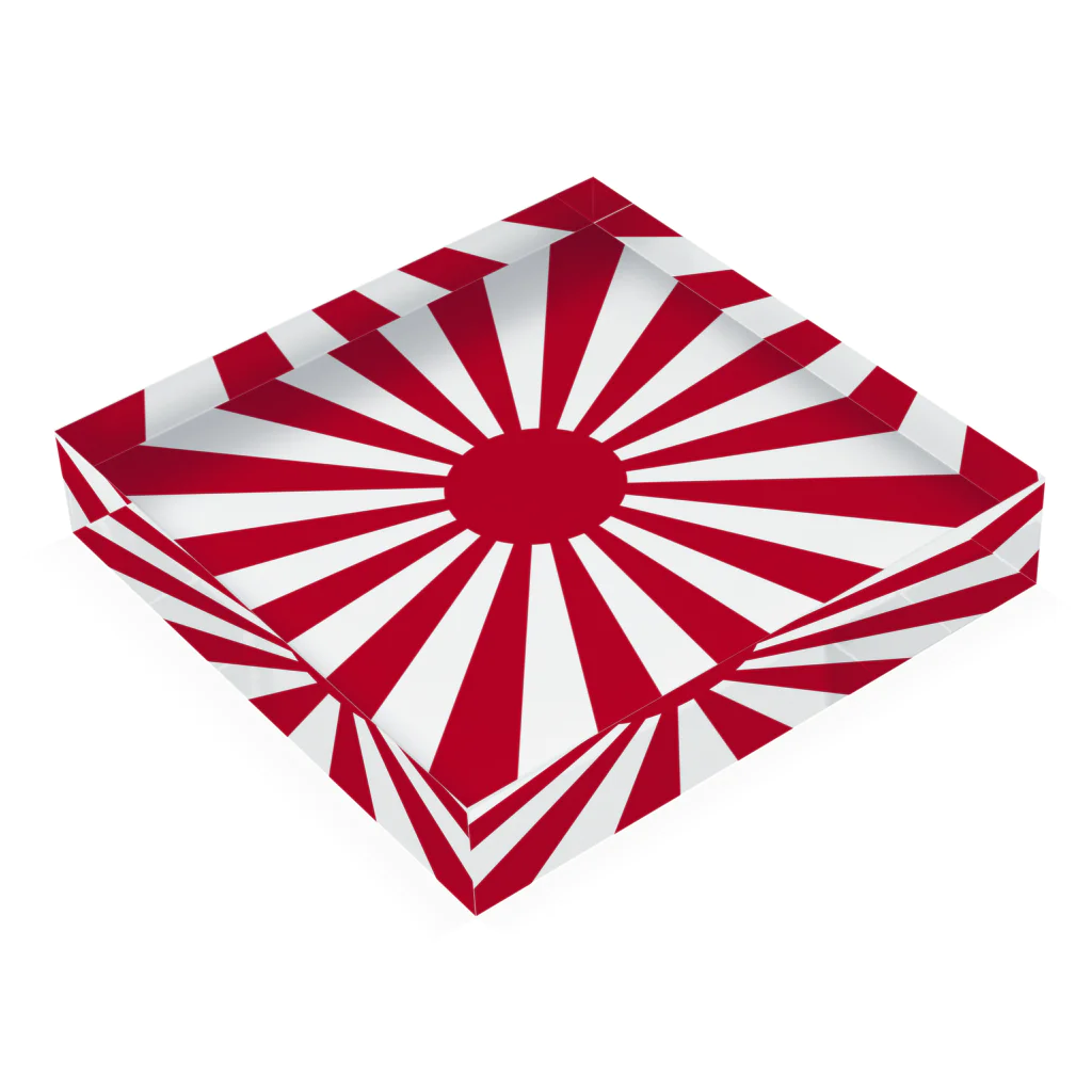 日乃丸本舗のRising sun flag アクリルブロックの平置き