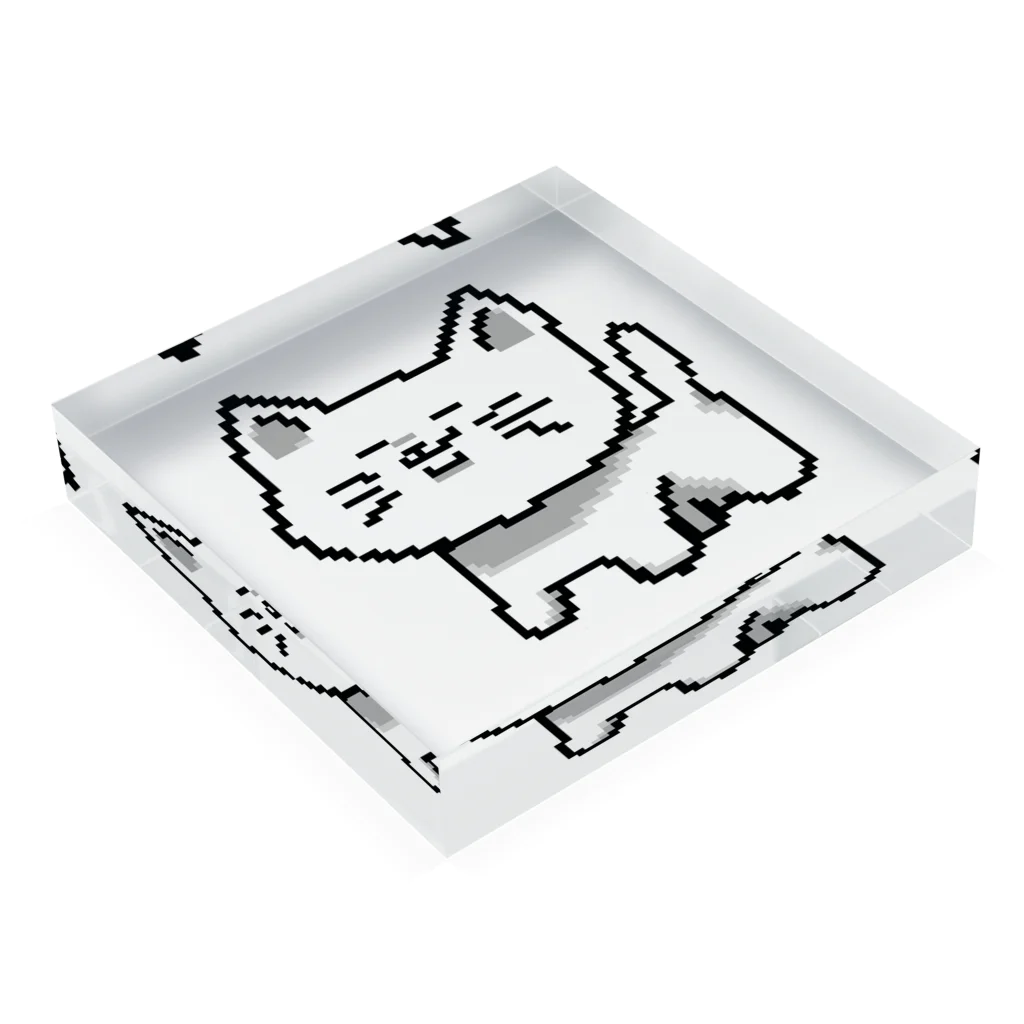 🈂️のうざいねこ Acrylic Block :placed flat