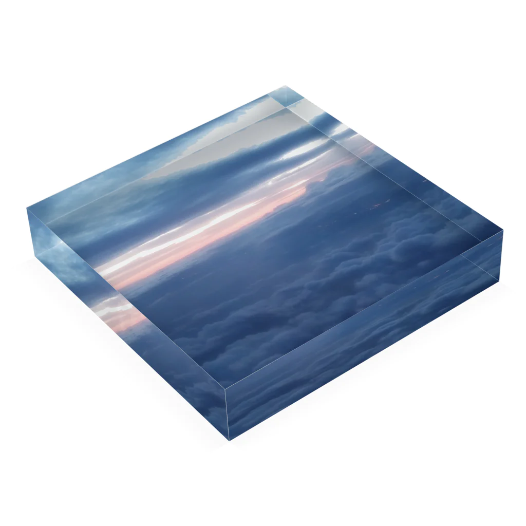 まひろの雲の絨毯 Acrylic Block :placed flat